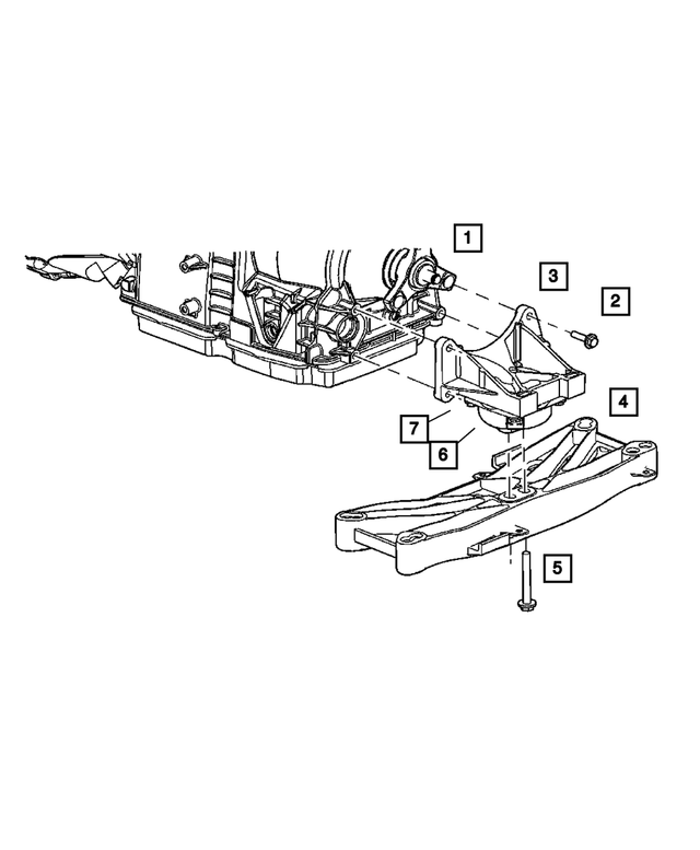 6101759 - Engine Mounting: Hex Head Screw And Washer for Mopar Image
