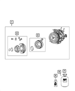 68405122AA - Air Conditioners and Heaters: A/c Compressor Clutch Overhaul Kit for Mopar Image