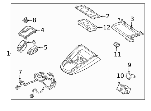 Center Console for 2023 Kia Soul #0