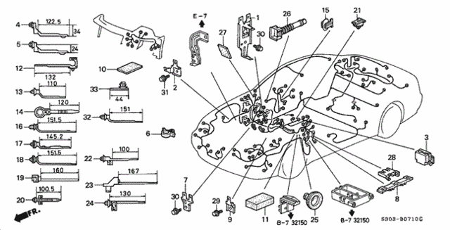 Harness Band - Bracket for 2000 Honda Prelude #0