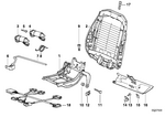 52108201614 - Seats: Right Upper Part of Seat Mechanism for BMW Image