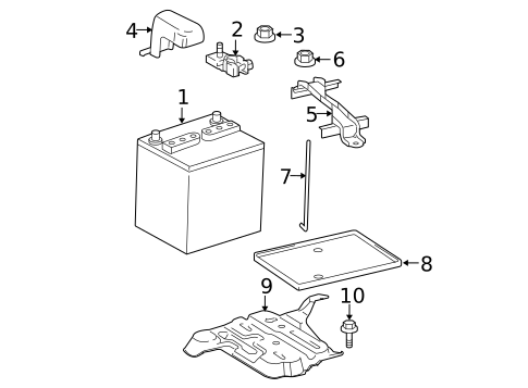 Battery & Related Components for 2014 Scion iQ #0