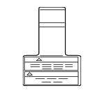 96425023 - : Air Bag Label for Chevrolet: Aveo, Aveo5 | Pontiac: G3 Image