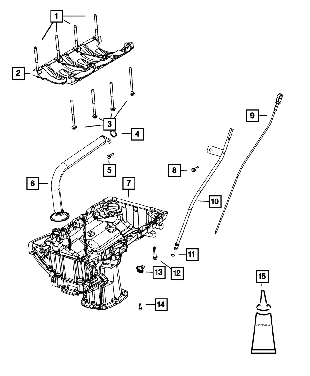 Engine Oil Pan - Mopar (68332785AB)