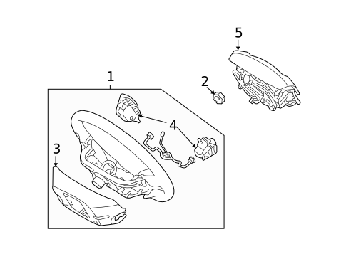 Steering Wheel & Trim for 2011 Kia Sedona #0