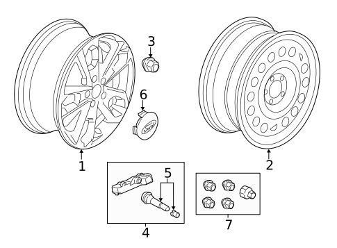 Wheels for 2014 Ford Transit Connect #1