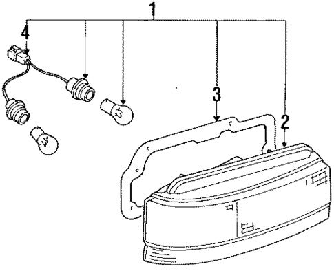 Tail Lamps for 1990 Nissan Axxess #0