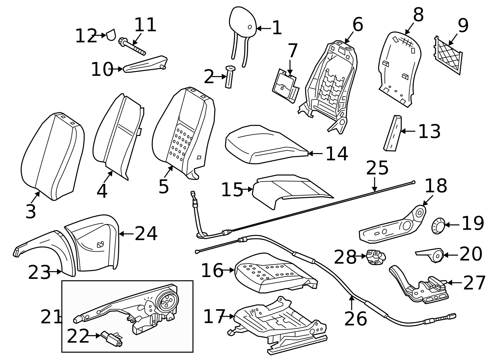 91042709009E80 - Park Brake Cover 2019-2025 Mercedes-Benz