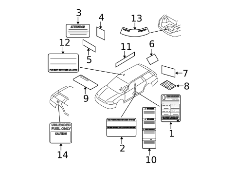 Labels for 2006 Subaru Legacy #0