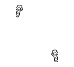 N10009209 - Engine: Side Shield Bolt for Audi: A5, A5 Quattro, A8 Quattro, S5 Image