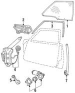 D9AZ5421546A - Body: Run Channel for Ford: Country Squire, LTD, LTD Crown Victoria | Mercury: Colony Park, Grand Marquis, Marquis Image