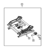 5134968AA - Interior Trim: Power Seat Adjuster, Right for Mopar Image