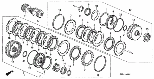 AT Clutch (2) for 2004 Acura NSX #0