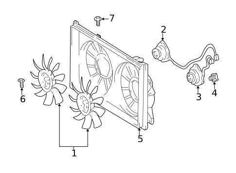 Cooling Fan for 2001 Toyota Prius #0