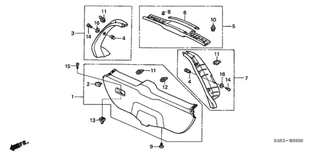 Tailgate Lining for 2004 Honda Civic #0