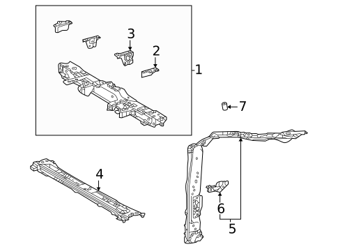 Radiator Support for 2022 Toyota Venza #0