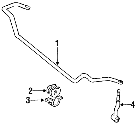 Stabilizer Bar & Components for 1996 Jeep Cherokee #1