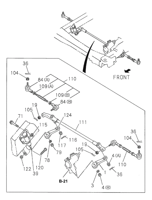 Steering Linkage for 1998 Acura SLX #0