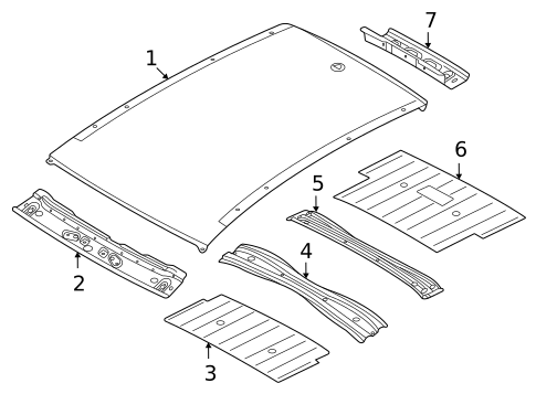 Roof & Components for 2022 Volkswagen ID.4 #0