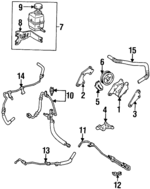 4440607020 - Steering: Power Steering Return Hose for Toyota Image image