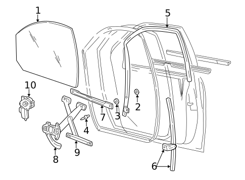 Door for 2006 Mercury Monterey #0
