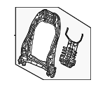 81526T90A41 - Body: Seat Back Frame for Honda Image