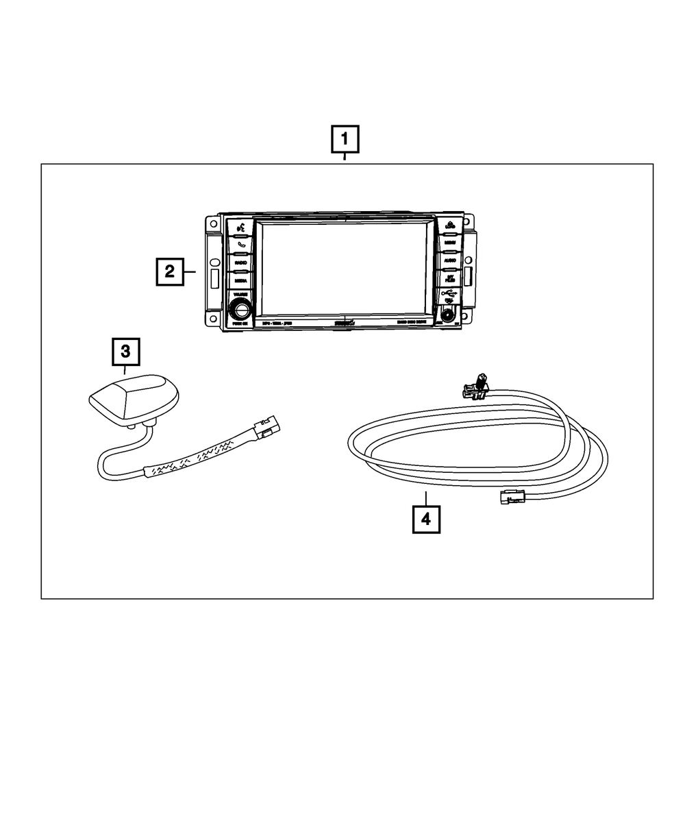 AM/FM/DVD/HDD/Nav/Sdars Radio - Mopar (82212477)