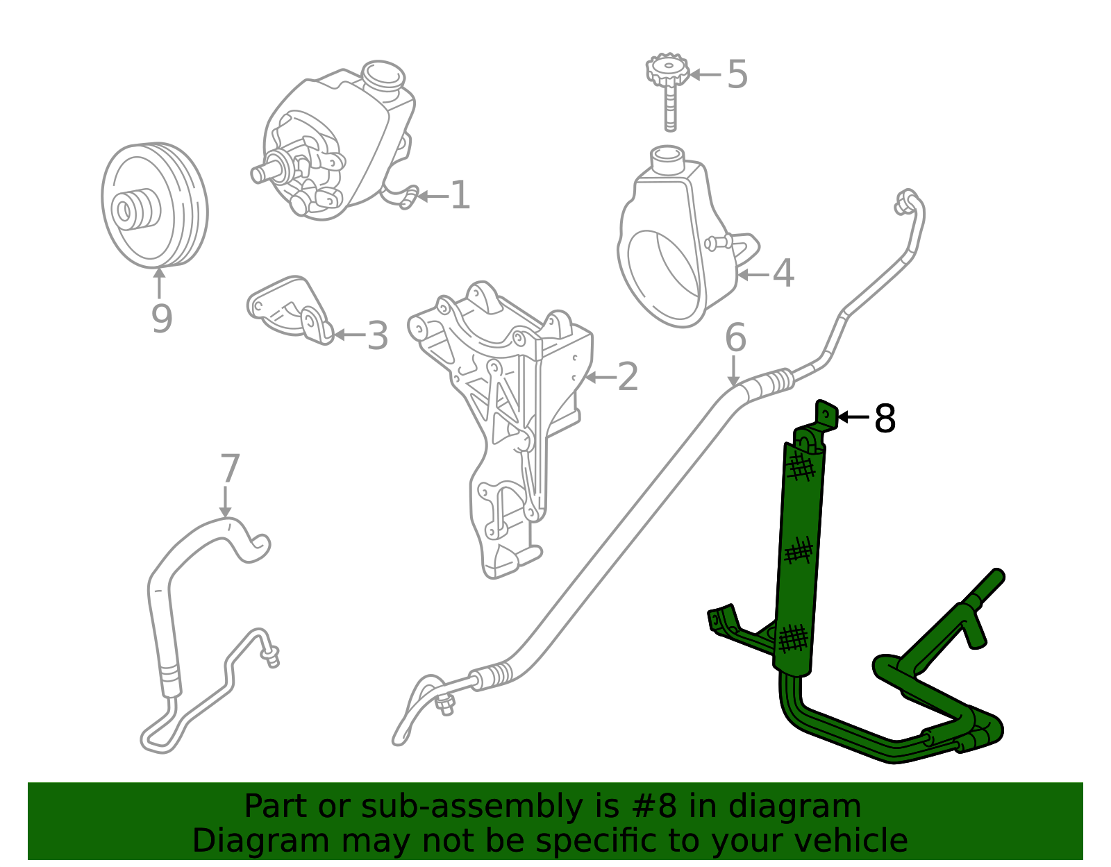 2005-2007 GM Power Steering Fluid Cooler 15829086 GM | GMPartsDirect.com