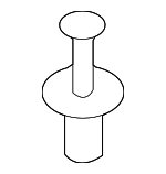 51717001494 - Body: Storage Box Rivet for BMW: Z4 Image