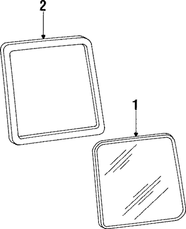 55007128AB - Body: Quarter Glass Seal for Mopar Image