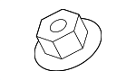 90182A0017 - Body: Wiper Arm Nut for Lexus Image