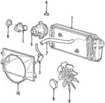 XL7Z8286BA - Cooling System: Lower Hose for Lincoln: Navigator Image