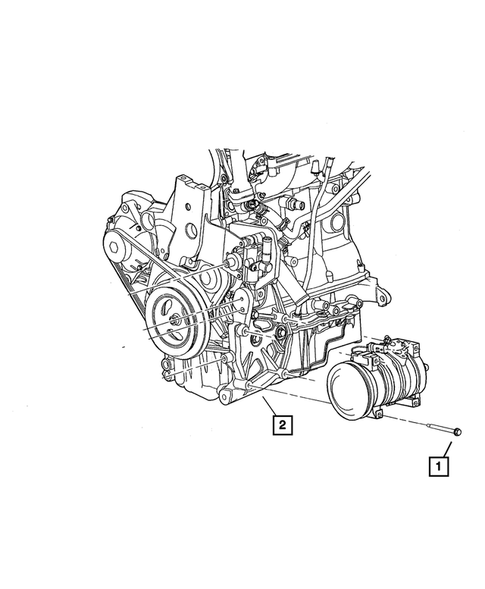 Air Conditioner Compressor and Mounting for 2009 Chrysler PT Cruiser #1