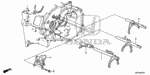 24201RPH000 - Transmission - Manual: FORK, FIFTH-SIXTH GEARSHIFT for Honda Image