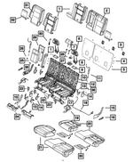 68086221AB - Interior Trim: Seat Back Foam, Left for Jeep: Grand Cherokee, Grand Cherokee WK Image