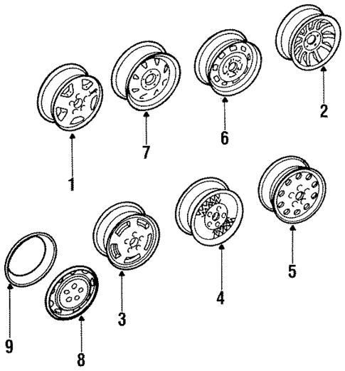 Wheels for 1996 Jeep Cherokee #0