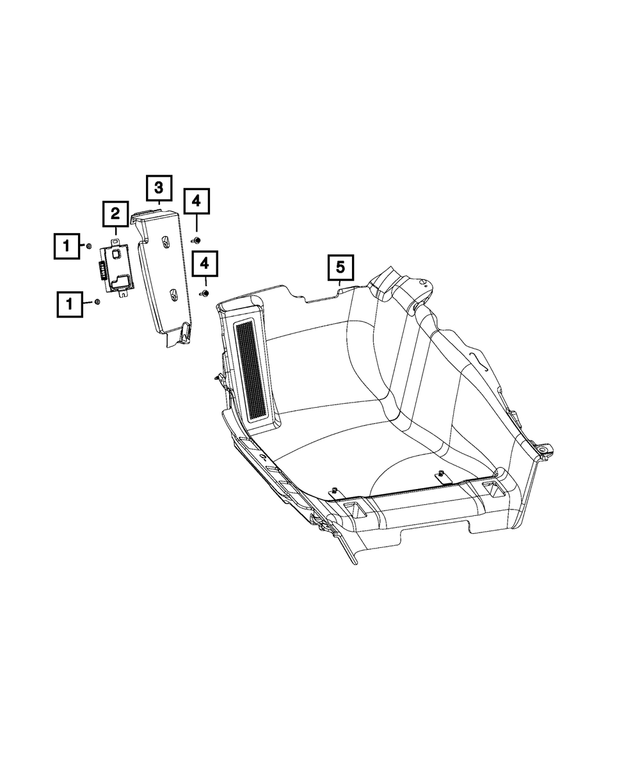 68528334AB - Electrical: Transfer Case Control Module for Mopar Image