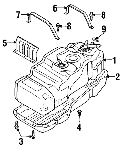 Fuel System Components for 2004 Isuzu Axiom #1