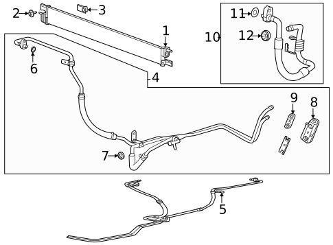 Trans Oil Cooler for 2022 Chevrolet Silverado 2500 HD #0