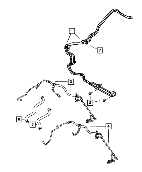 Power Steering Hoses for 2010 Jeep Patriot #0