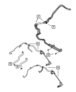 5006149AA - Steering: Power Steering Pressure And Return Hose for Dodge: Caliber | Jeep: Compass, Patriot Image