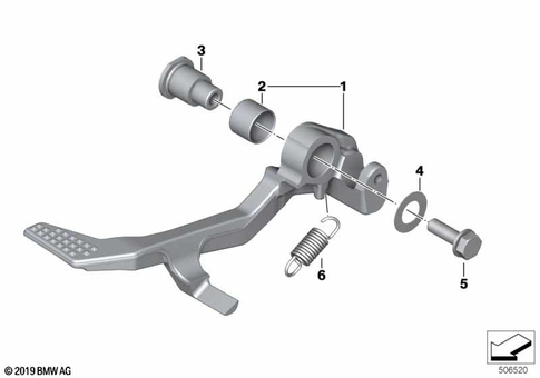 Brake, Pedal-Controlled for 2022 BMW-Motorrad F 900 XR #0