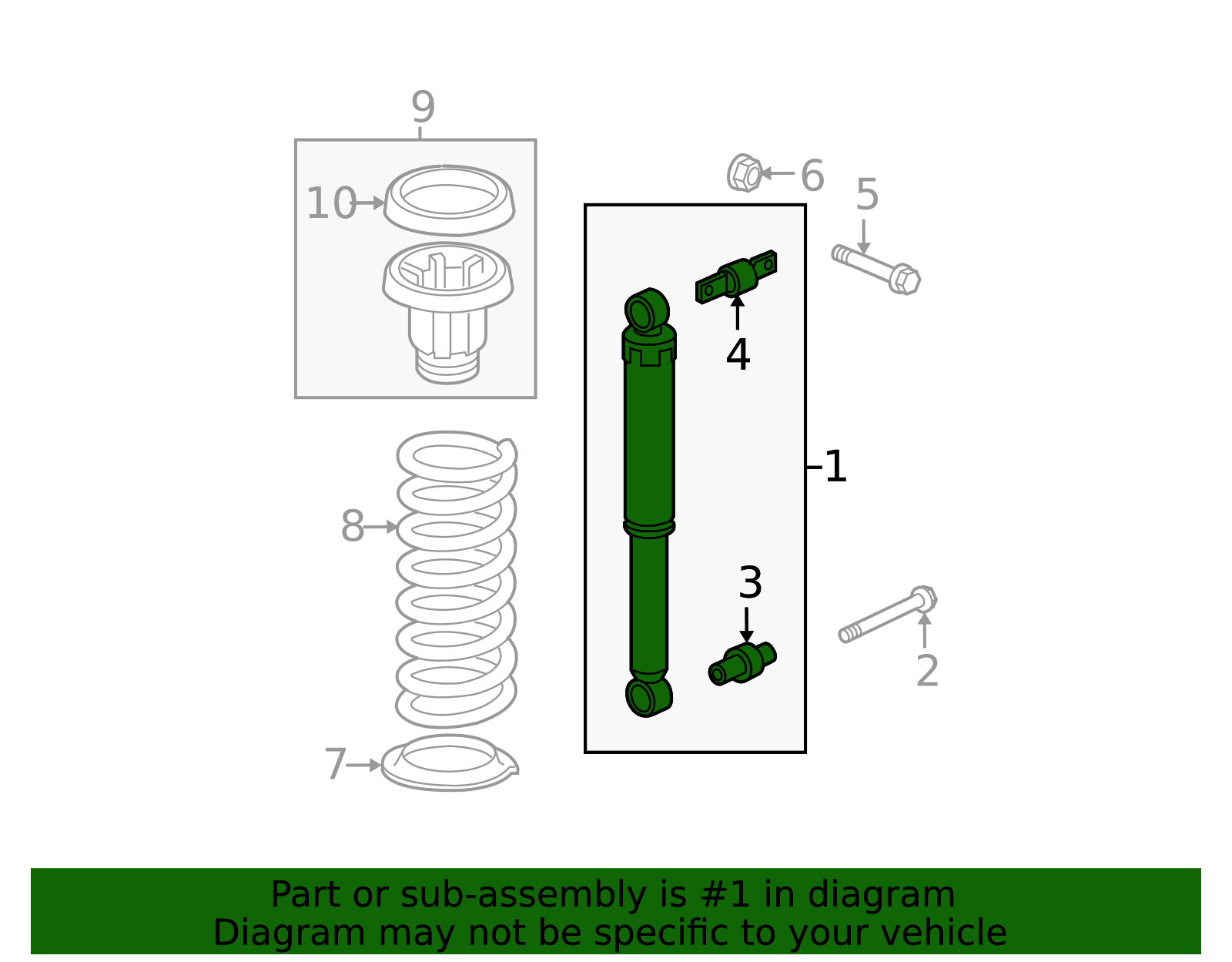 52610-SZA-A51 - Shock Absorber Assembly Rear - 2012-2015 Honda