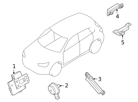 Keyless Entry Components for 2025 Mitsubishi Outlander #0