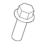 90119A0245 - Cooling System: Reservoir Mount Bolt for Toyota Image