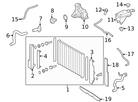 Radiator & Components for 2014 Scion xB #0