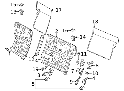 Rear Seat Components for 2023 Porsche Taycan #5