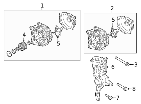 Alternator for 2016 Volkswagen Golf R #0
