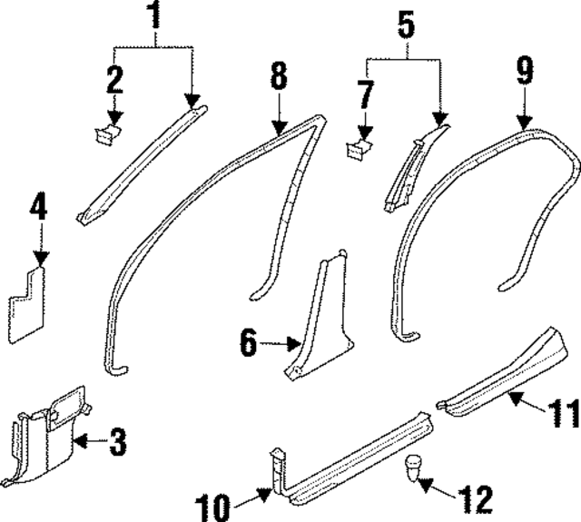 679704P000 - Body: Cowl Trim Insulator for Infiniti Image