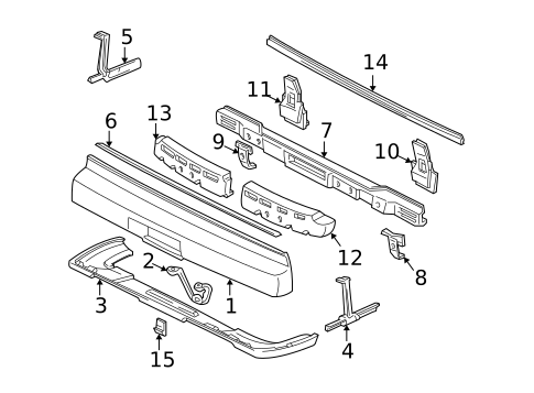 Bumper & Components - Rear for 2001 Acura NSX #0